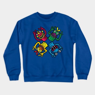 Finger Puppet Monsters Crewneck Sweatshirt